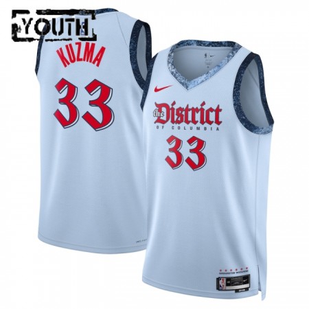 Dres Washington Wizards Kyle Kuzma Nike 2024-25 City Edition Plava Swingman - Dječji